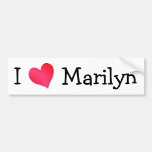 I Love Marilyn Bumpersticker