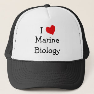 I Love Marine Biology Trucker Pet