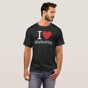 I ❤️ Love Marketing voor medewerkers CUSTOM Mannen T-shirt