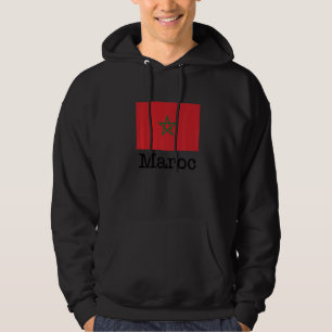 I Love Maroc Cool Marokko Flag Illustration Graphi Hoodie