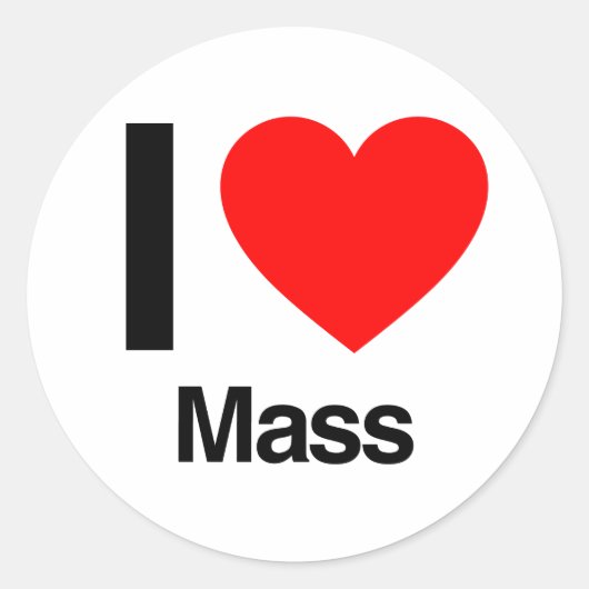 i love mass ronde sticker (Voorkant)