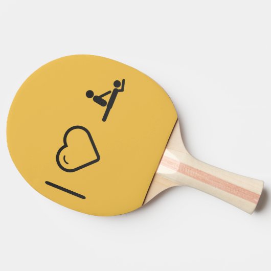 I Love Massage Tafeltennisbatje (Zijkant)