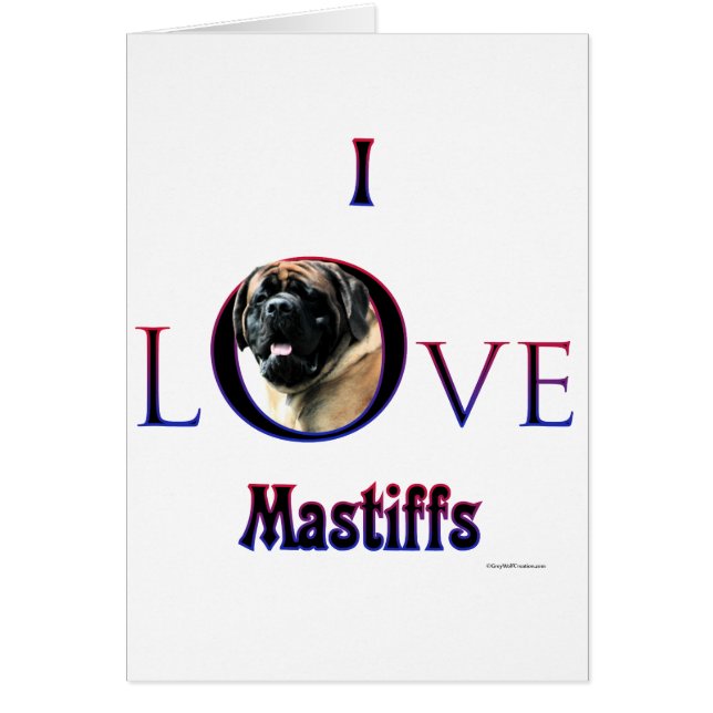 I Love Mastiffs apricot (Devant)