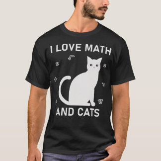 I Love Math And Cats christmas  T-shirt