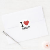 I ❤️ Love Math STICKER (Enveloppe)