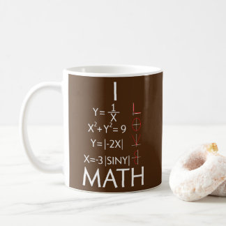 I Love Math Teacher Mathematics Mathematician  Koffiemok