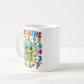 I Love Maths Cute Calculator Mug for Kids (Devant gauche)