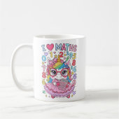 I Love Maths Cute Unicorn Calculator Mug (Gauche)