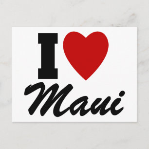 I Love Maui Briefkaart