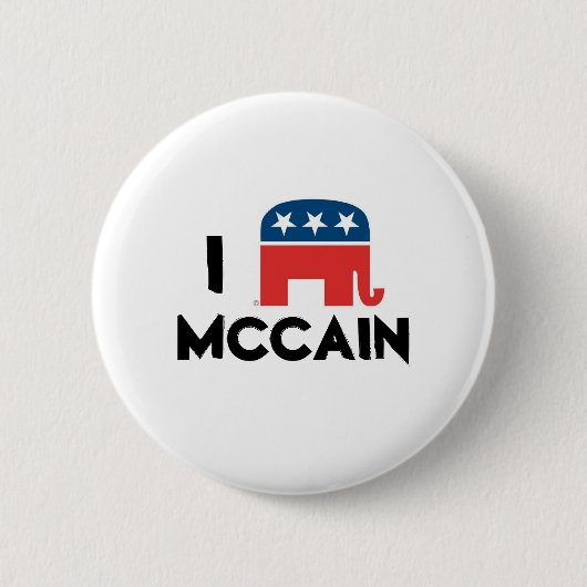 I Love McCain Button (Voorkant)