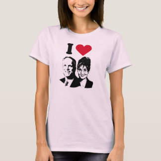 I Love Mccain Palin T-shirt