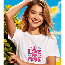 I Love Me More : Self-Love & Confidence T-Shirt