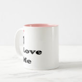 I Love Me Self-Love Typography Mug (Devant gauche)