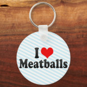 I Love Meatballen Sleutelhanger (Voorkant)