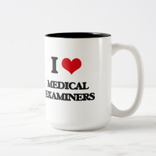 I Love Medical Examinators Tweekleurige Koffiemok