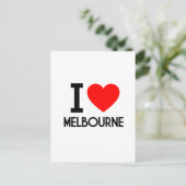 I Love Melbourne Briefkaart (Staand voorkant)