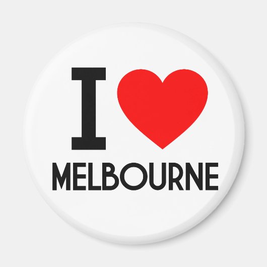 I Love Melbourne Magneet (Voorkant)