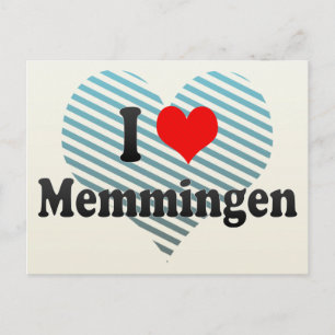 I Love Memmingen, Germany Briefkaart