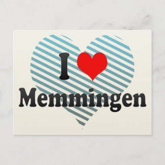 I Love Memmingen, Germany Briefkaart