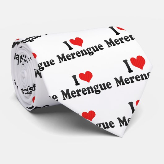 I Love Merengue Stropdas (Opgerold)