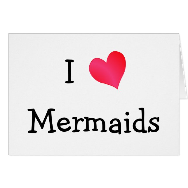 I Love Mermaids (Voorkant Horizontaal)