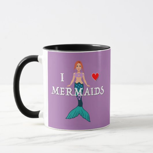 I Love Mermaids Design - Combo Mok (Links)