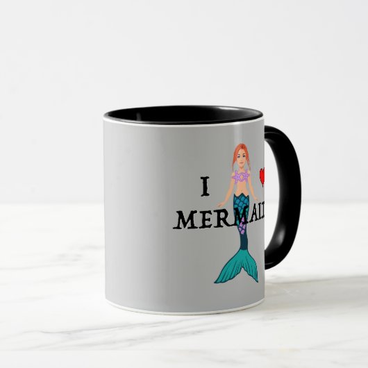 I Love Mermaids Design - Combo Mug (Devant droit)