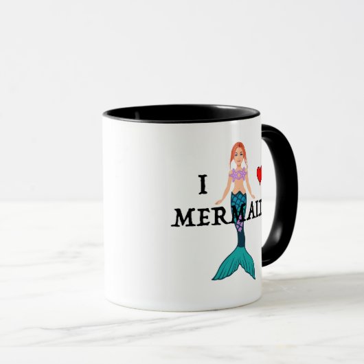 I Love Mermaids Design - Combo Mug (Devant droit)