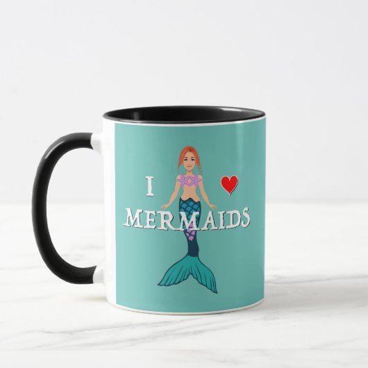 I Love Mermaids Design - Combo Mug (Gauche)