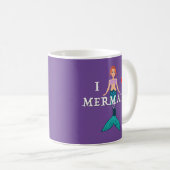 I Love Mermaids Design - Mug Classique (Devant droit)