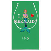 I Love Mermaids Design - Sac Cadeau - Petit (Dos)