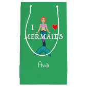 I Love Mermaids Design - Sac Cadeau - Petit (Devant)