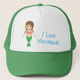 I Love Mermaids Trucker Pet