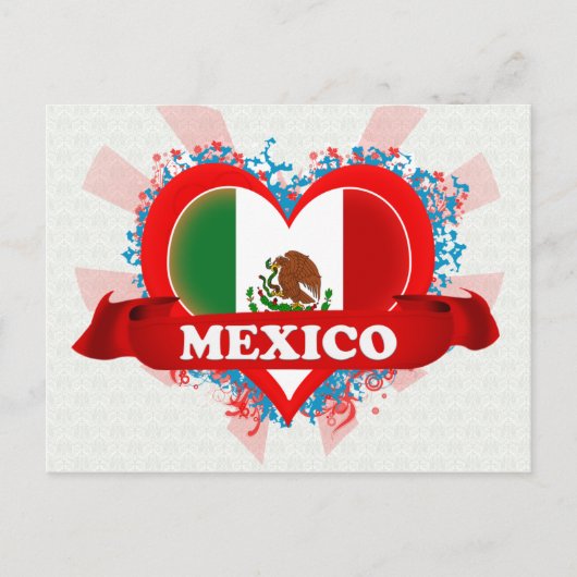  I Love Mexico Briefkaart (Voorkant)