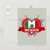  I Love Mexico Briefkaart (Voorkant / Achterkant)