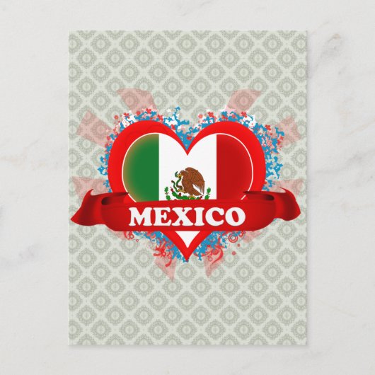  I Love Mexico Briefkaart (Voorkant)