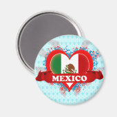  I Love Mexico Magneet (Voorkant / Achterkant)