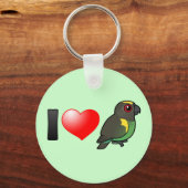 I Love Meyer's Parrots Sleutelhanger (Voorkant)
