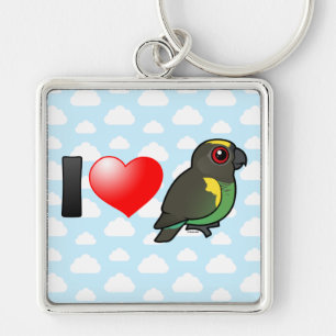 I Love Meyer's Parrots Sleutelhanger