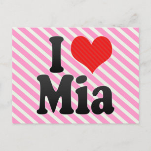 I Love Mia Briefkaart