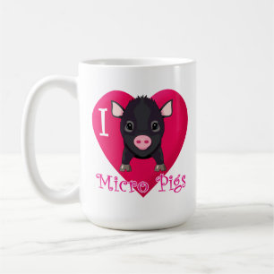 I Love Micro Pigs Koffiemok