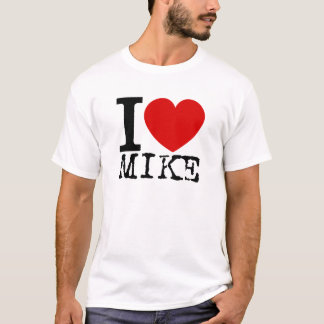 I Love Mike (Black) T-shirt