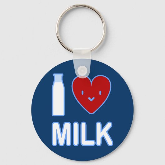 I Love Milk Sleutelhanger (Voorkant)