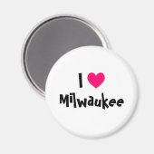 I Love Milwaukee Magneet (Voorkant / Achterkant)