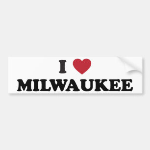 I Love Milwaukee Wisconsin Bumpersticker