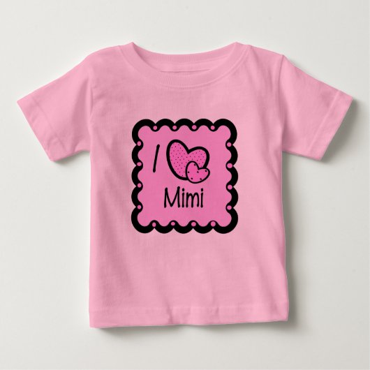 I Love Mimi Cute T-Shirt (Voorkant)