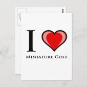 I Love Miniature Golf Briefkaart (Voorkant / Achterkant)