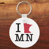 I Love Minnesota Sleutelhanger (Voorkant)