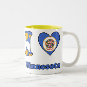 I love Minnesota Tweekleurige Koffiemok