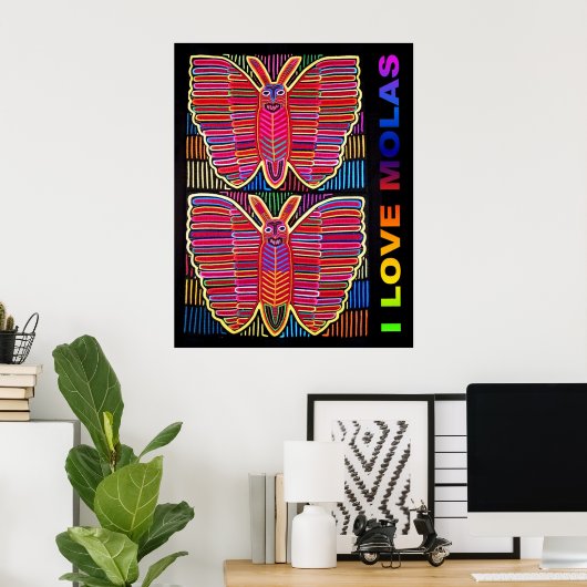 I LOVE MOLAS Poster (Bureau à domicile)